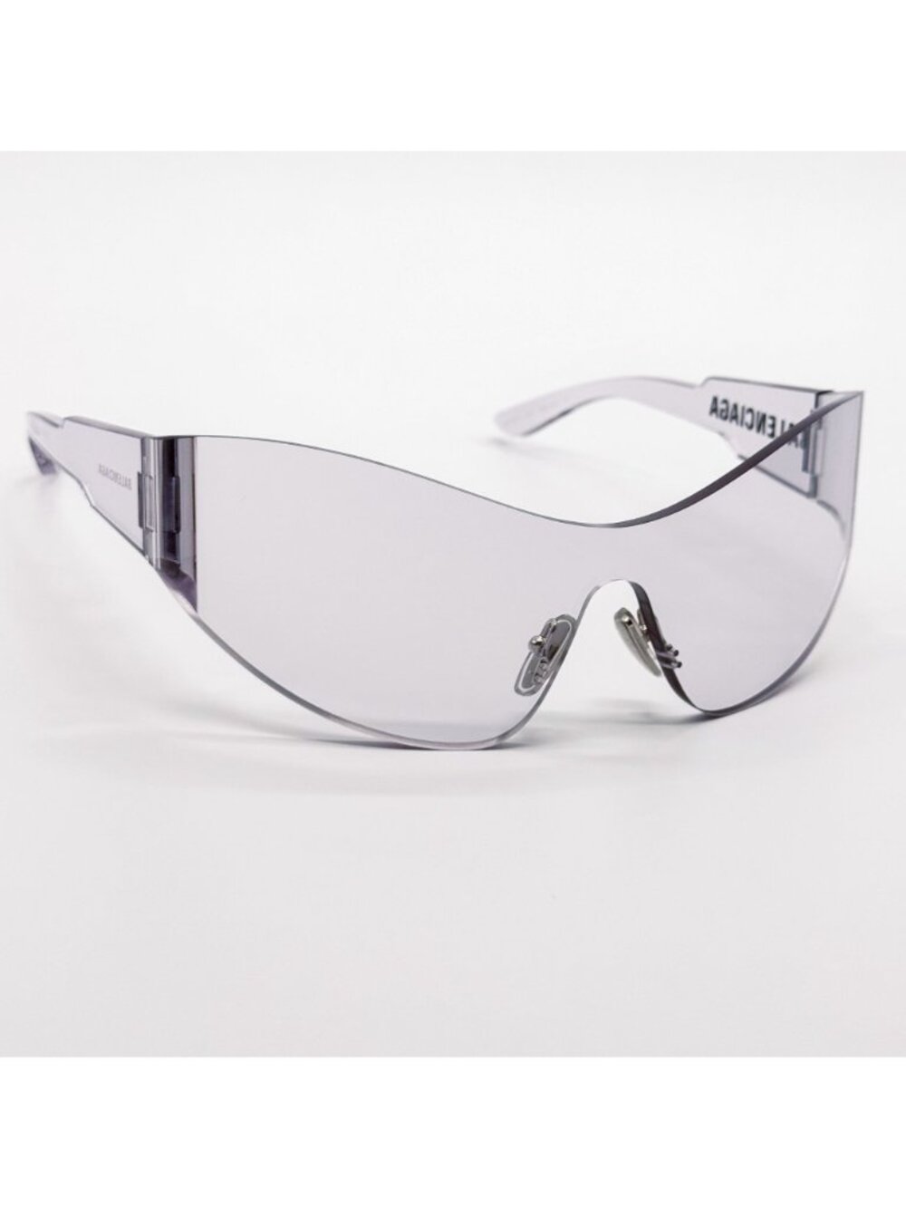 NEW BALENCIAGA BB0257S 002 SUNGLASSES CLEAR SHIELD UNISEX EYEWEAR BALENCIAGA - Picture 5 of 11